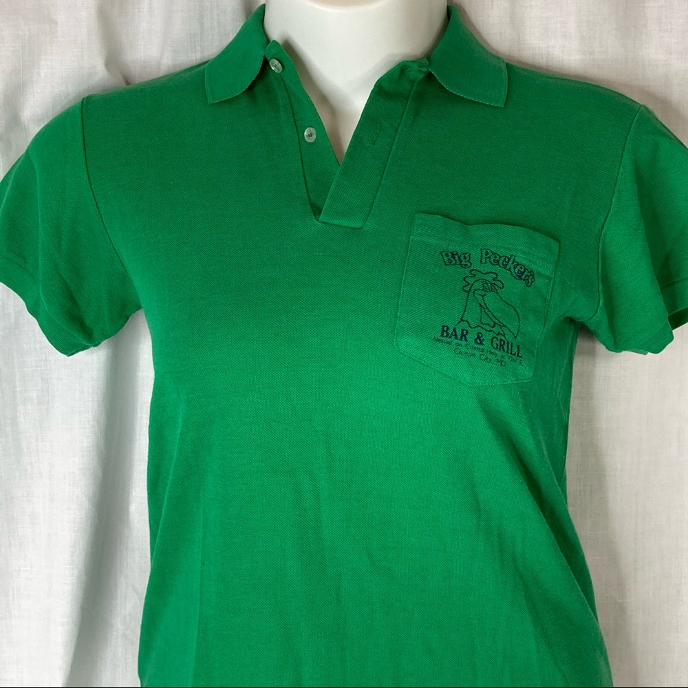 Big Peckers Bar Grill Polo Shirt Vtg Ocean City MD - Picture 3 of 12